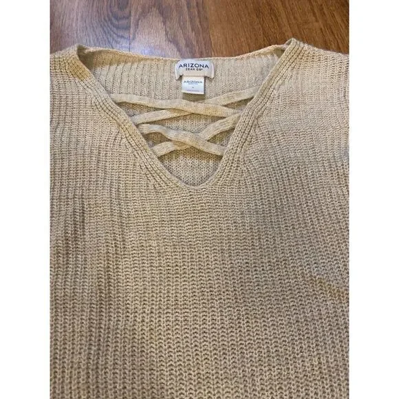 Arizona Jean Co. Women's beige long sleeve pullover sweater size small - Picture 2 of 7